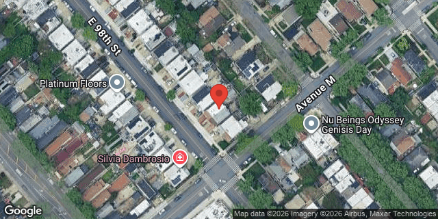 Aerial map of 1445 EAST 98 STREET, Brooklyn