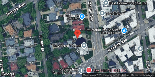Aerial map of 1000 OCEAN AVENUE, Brooklyn