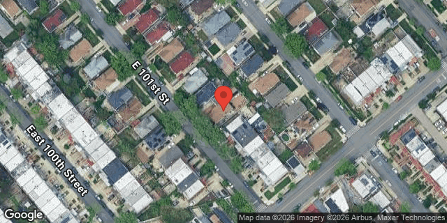 Aerial map of 1361 EAST 101 STREET, Brooklyn
