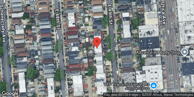 Aerial map of 954 EAST 49 STREET, Brooklyn