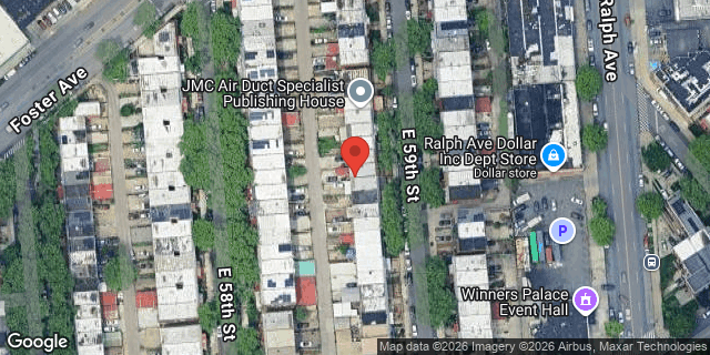 Aerial map of 640 EAST 59 STREET, Brooklyn