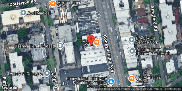 Aerial map of 786 CONEY ISLAND AVENUE, Brooklyn