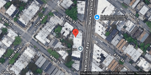 Aerial map of 4704 NEW UTRECHT AVENUE, Brooklyn