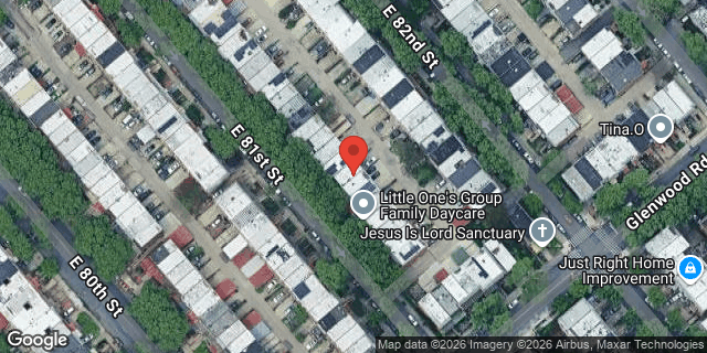 Aerial map of 657 EAST 81 STREET, Brooklyn