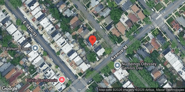 Aerial map of 1274 EAST 99 STREET, Brooklyn