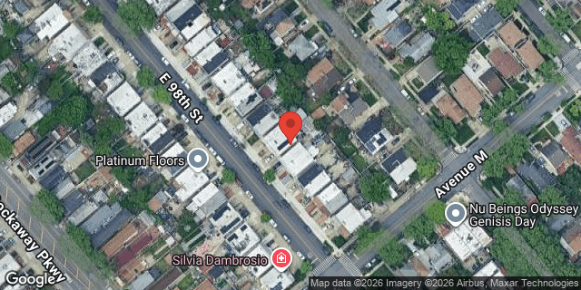 Aerial map of 1431 EAST 98 STREET, Brooklyn