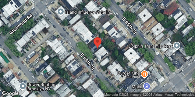 Aerial map of 735 EAST 84 STREET, Brooklyn