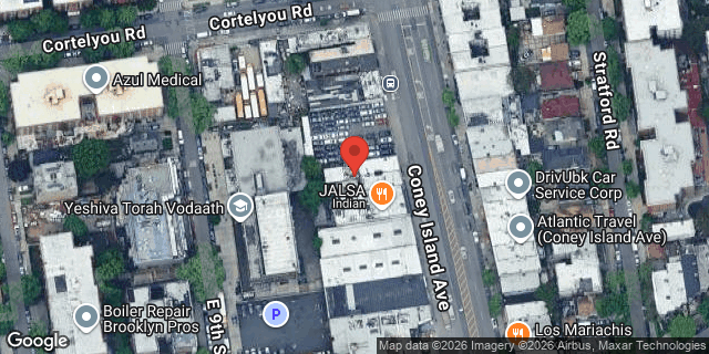 Aerial map of 782 CONEY ISLAND AVENUE, Brooklyn