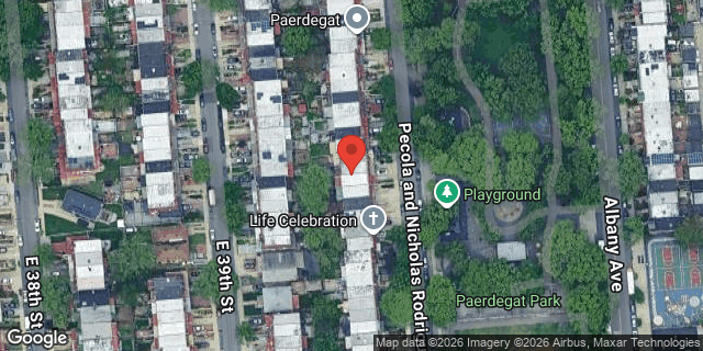 Aerial map of 700 EAST 40 STREET, Brooklyn