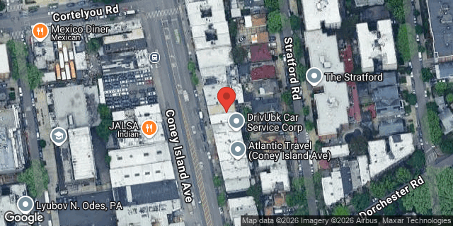 Aerial map of 783 CONEY ISLAND AVENUE, Brooklyn