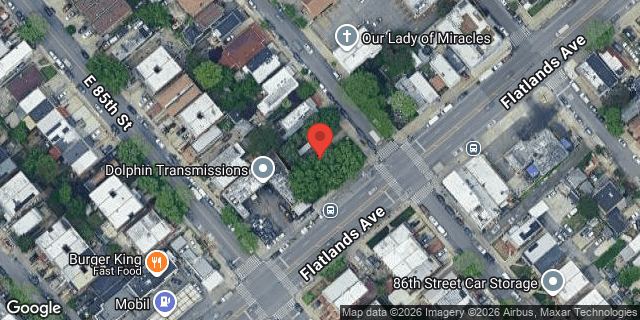 Aerial map of 8517 FLATLANDS AVENUE, Brooklyn