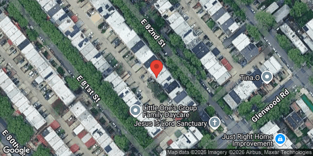 Aerial map of 660 EAST 82 STREET, Brooklyn