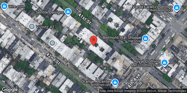 Aerial map of 1358 41 STREET, Brooklyn