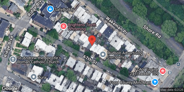 Aerial map of 223 67 STREET, Brooklyn