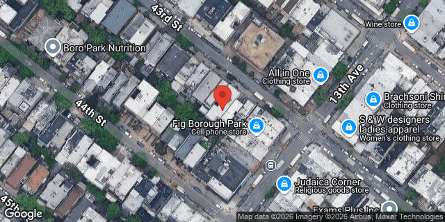 Aerial map of 1270 43 STREET, Brooklyn