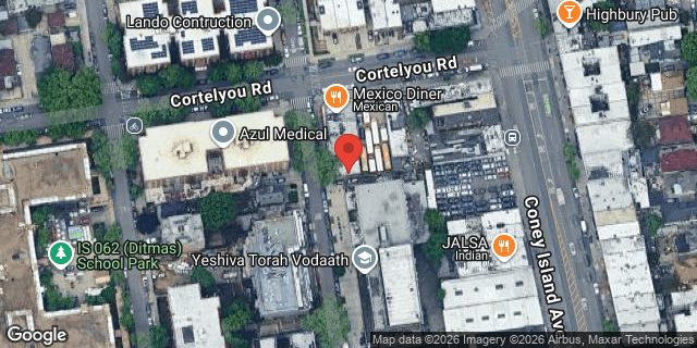 Aerial map of 411 EAST 9 STREET, Brooklyn