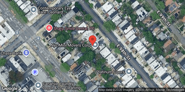 Aerial map of 1394 EAST 98 STREET, Brooklyn