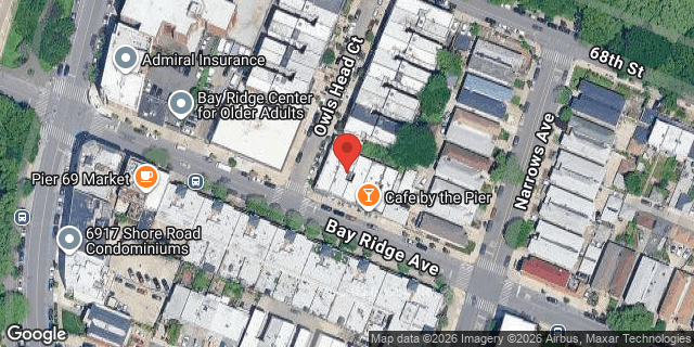 Aerial map of 31 BAY RIDGE AVENUE, Brooklyn