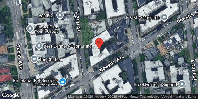 Aerial map of 625 EAST 21 STREET, Brooklyn