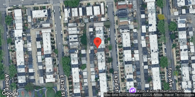 Aerial map of 678 EAST 43 STREET, Brooklyn