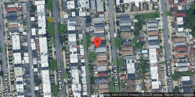 Aerial map of 916 EAST 45 STREET, Brooklyn