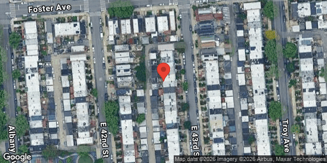 Aerial map of 676 EAST 43 STREET, Brooklyn