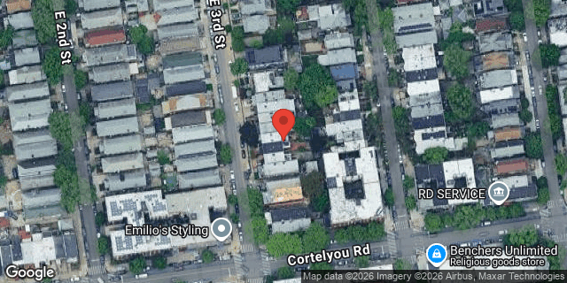 Aerial map of 545 EAST 3 STREET, Brooklyn