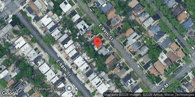 Aerial map of 1246 EAST 99 STREET, Brooklyn