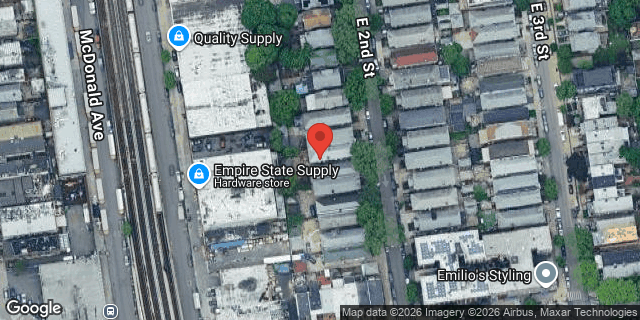 Aerial map of 510 EAST 2 STREET, Brooklyn