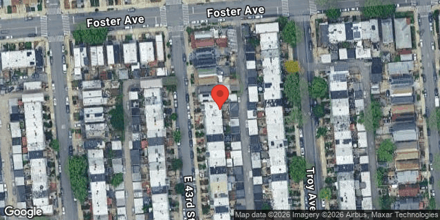 Aerial map of 671 EAST 43 STREET, Brooklyn