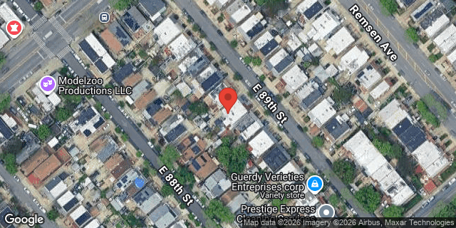 Aerial map of 942 EAST 89 STREET, Brooklyn