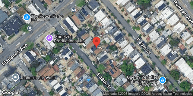 Aerial map of 925 EAST 88 STREET, Brooklyn