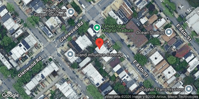 Aerial map of 714 EAST 85 STREET, Brooklyn