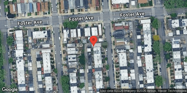 Aerial map of 666 EAST 43 STREET, Brooklyn