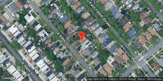 Aerial map of 1251 EAST 99 STREET, Brooklyn