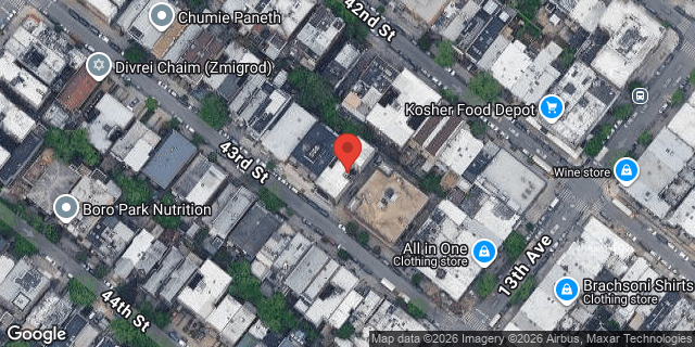Aerial map of 1255 43 STREET, Brooklyn
