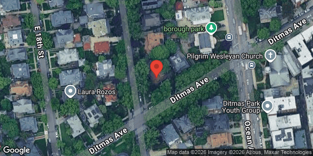 Aerial map of 1907 DITMAS AVENUE, Brooklyn