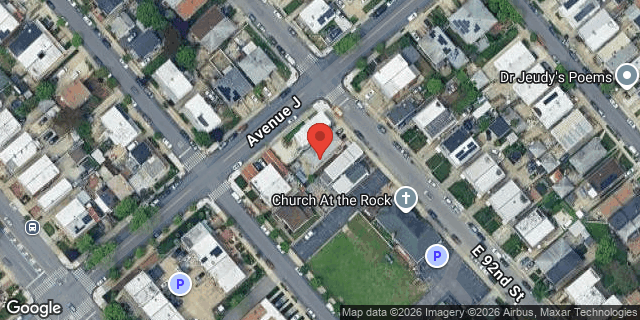 Aerial map of 1256 EAST 92 STREET, Brooklyn