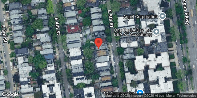 Aerial map of 540 EAST 5 STREET, Brooklyn
