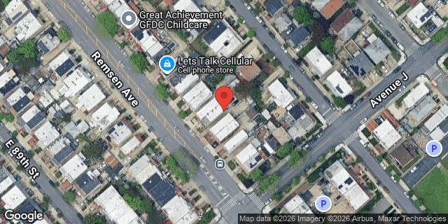 Aerial map of 1269 REMSEN AVENUE, Brooklyn