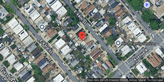 Aerial map of 1300 EAST 94 STREET, Brooklyn