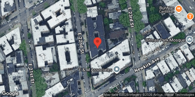 Aerial map of 531 EAST 22 STREET, Brooklyn