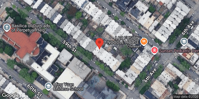 Aerial map of 557 59 STREET, Brooklyn