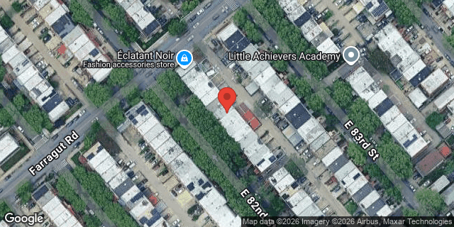Aerial map of 617 EAST 82 STREET, Brooklyn