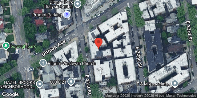 Aerial map of 585 EAST 21 STREET, Brooklyn