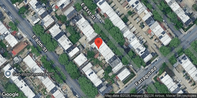Aerial map of 576 EAST 81 STREET, Brooklyn