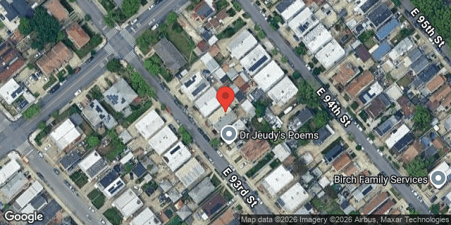 Aerial map of 1273 EAST 93 STREET, Brooklyn