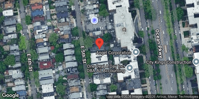 Aerial map of 523 EAST 5 STREET, Brooklyn