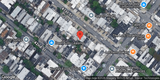 Aerial map of 1262 41 STREET, Brooklyn