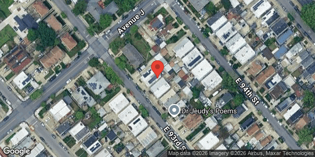 Aerial map of 1265 EAST 93 STREET, Brooklyn